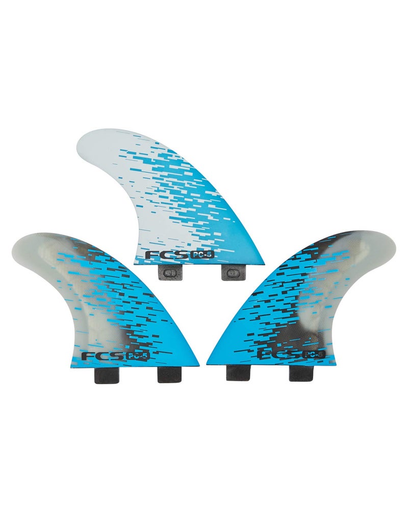 FCS PC-5 Performance Core Surfboard Tri Fin Set - Blue Smoke - Image 3